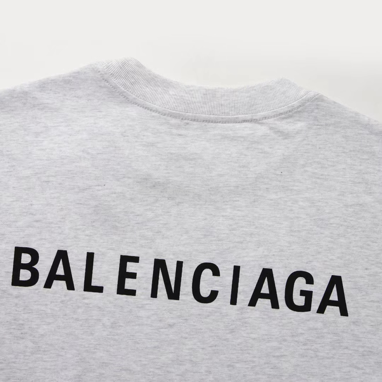 Balenciaga Logo T Shirt Grey (4) - newkick.app